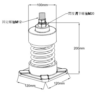 JL型彈簧減振器結(jié)構